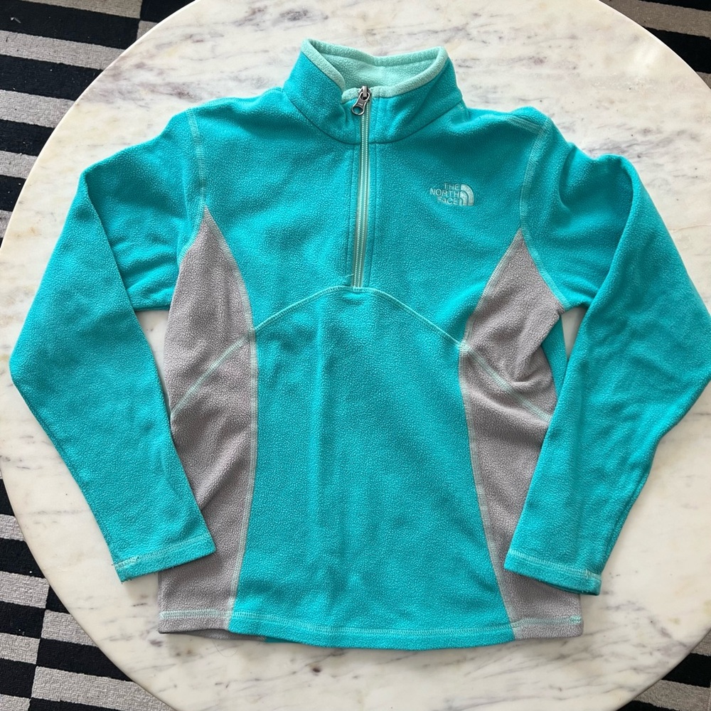 North Face Girls 1/4 Zip Fleece - M 10/12
